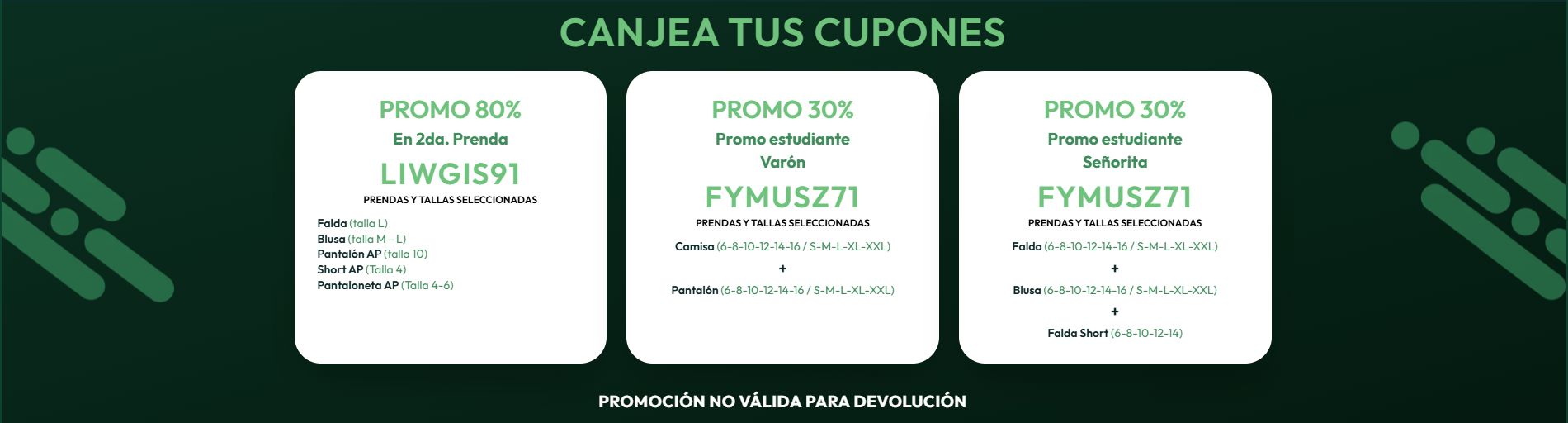 Canjea tus cupones