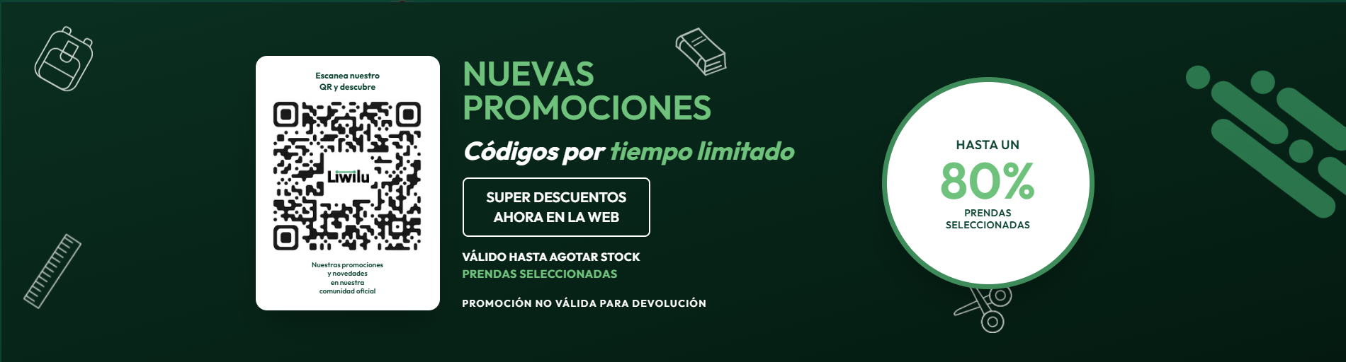 Nuevas promociones, códigos por tiempo limitado